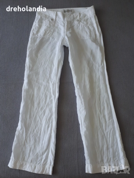 Бял ленен панталон Esprit – M , снимка 1