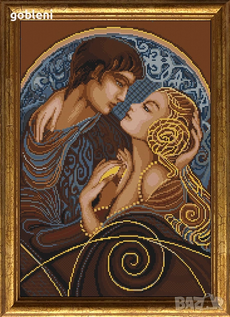 гоблен с ламе "РОМЕО И ЖУЛИЕТА" Д-46; 25 цв. 1:1/1:4, снимка 1