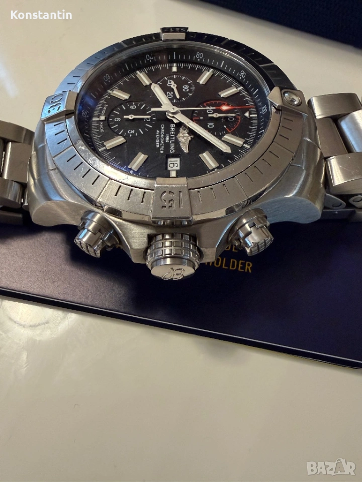 Breitling Super Avenger 48mm. Chronograph. Оригинален, като нов., снимка 1