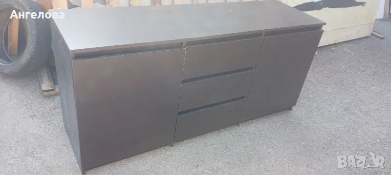 Скрин/ шкаф с 3 чекмеджета и две вратички , снимка 1