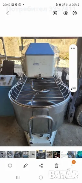 спирална италиански тестомесачка със 2 бр казана  до 200кг тесто, снимка 1