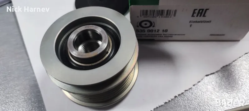 Ролка (шайба) свободен ход на генератор INA - 535 0012 10, снимка 1