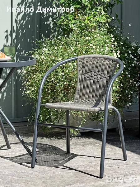 Стифиращ стол черен, снимка 1