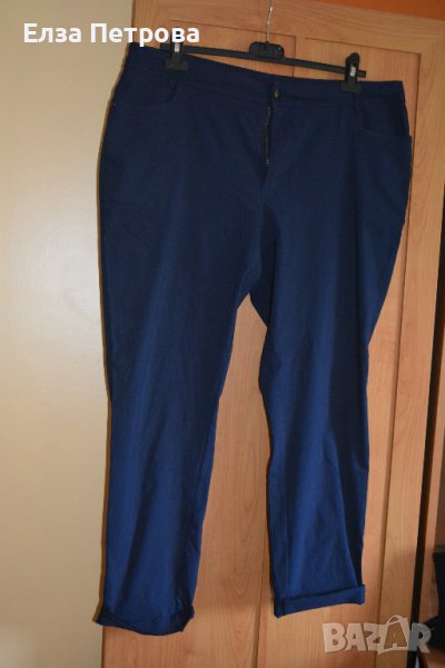 Дамски пролетно-летен тъмно син панталон, снимка 1