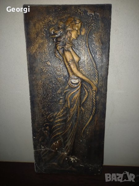 Старинна Гипсова картина , снимка 1