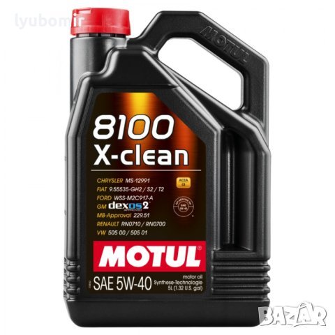 Моторно масло MOTUL 8100 X-CLEAN 5W40 C3, 5л, снимка 1