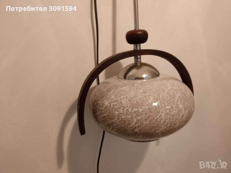    Арт Деко стил полюлей със оригинално двупластово стъкло , снимка 1