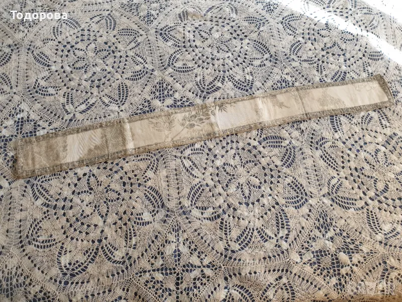 Автентичен колан,пояс -везан със сърма, снимка 1