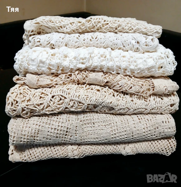 Ръчно плетени покривки за кръгла маса , снимка 1