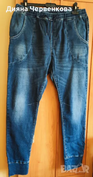 Дънков есенен мъжки спортен панталон летен/ранна есен, снимка 1