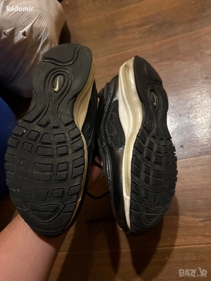 nike airmax 97 black and white woman , снимка 1