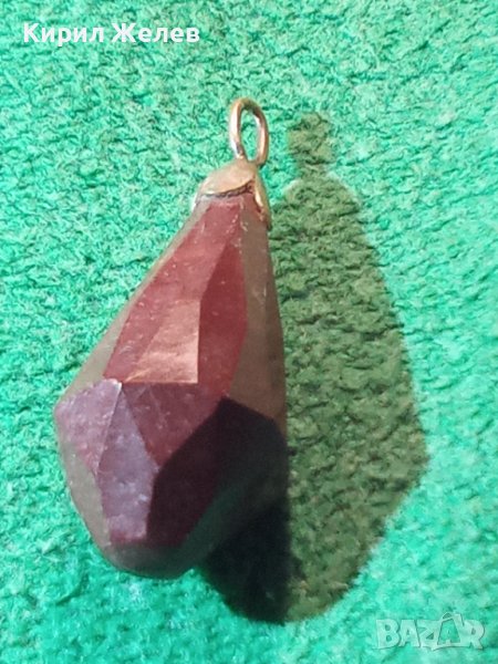 СТАР СКЪПОЦЕНЕН АРТ ДЕКО РУБИНЕН МЕДАЛЬОН 56521, снимка 1