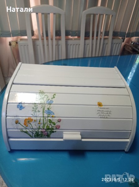дървена кутия за хляб, снимка 1