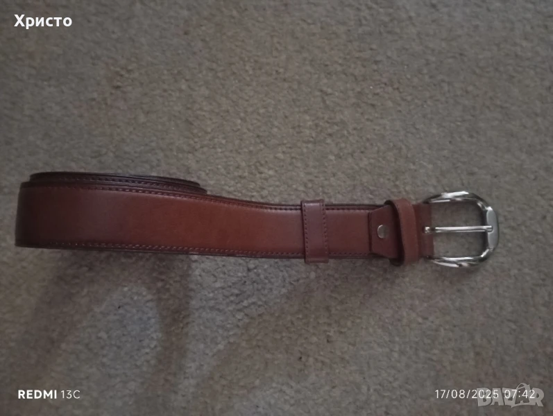 Кожен мъжки колан , снимка 1