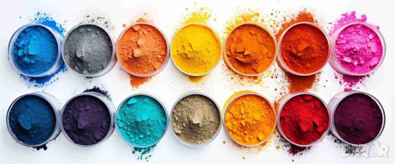 ПИГМЕНТИ Оцветители Бои за Керамика Порцелан Стъкло Глазури Шликер Смоли Лак Полимерна Глина , снимка 1