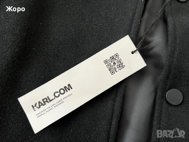 Karl Lagerfeld  Оригинално дизайнерско яке тип Varsity/Bomber – НОВО С ЕТИКЕТ – Размер M, снимка 13 - Якета - 53577173