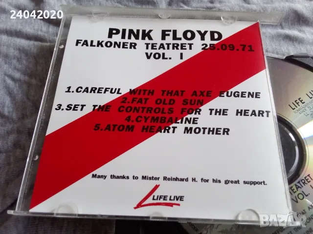 Pink Floyd – Falkoner Teatret 25.09.71 Vol.I оригинален диск, снимка 3 - CD дискове - 55810887