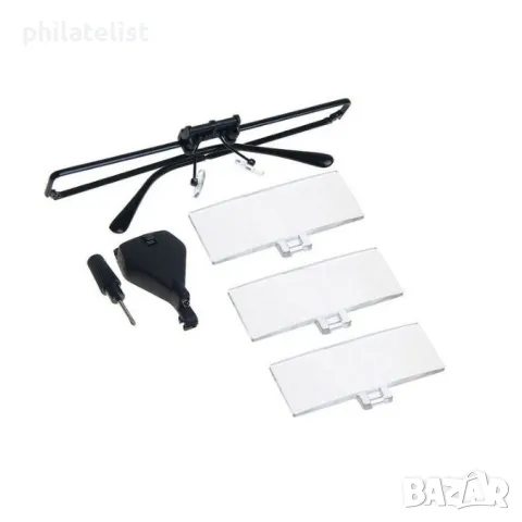 Очила Лупа С LED лампа - 1,5x, 2,5x, 3,5x увеличение, снимка 3 - Други - 48309643