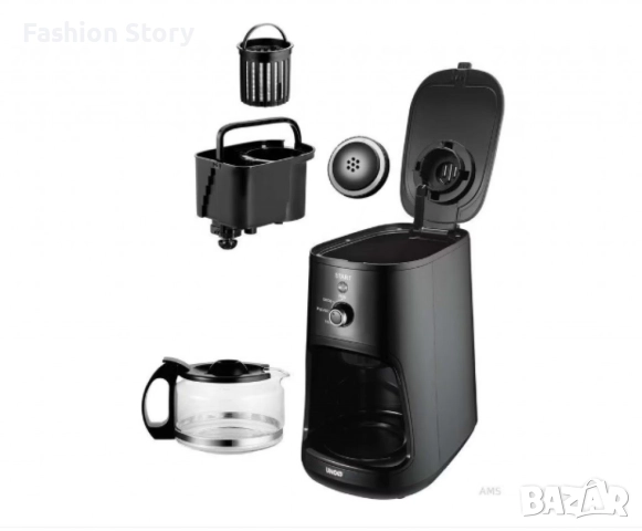 Компактна електрическа машина за приготвяне на кафе с устройство за смилане, снимка 5 - Кафемашини - 52216911