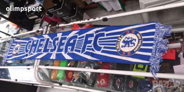 футболен шал Челси нов тъкан размери 20х140см