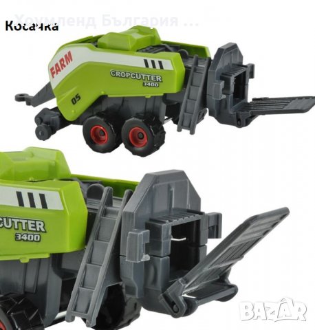 Фермерски комплект 6в1 - трактори с ремаркета, снимка 6 - Коли, камиони, мотори, писти - 38794678