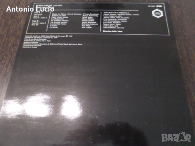 Henry Purcell - Dido & Aeneas, снимка 2 - Грамофонни плочи - 44586009