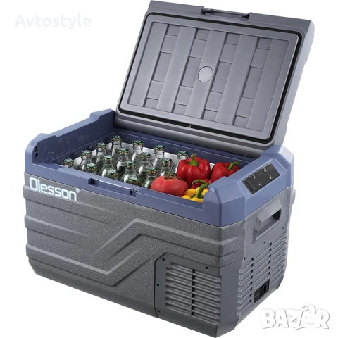 Olesson 27L Портативен хладилник с фризер 12V 24V 220V Хладилна кутия, снимка 2 - Аксесоари и консумативи - 49681106
