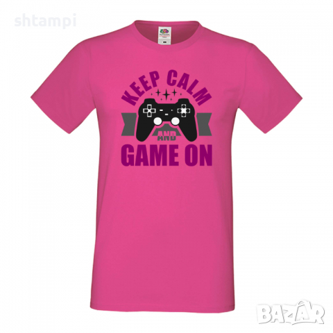 Мъжка тениска Keep Calm And Game On, снимка 6 - Тениски - 36193298