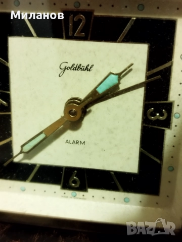 Стар механичен будилник, настолен часовник, снимка 5 - Антикварни и старинни предмети - 52424926