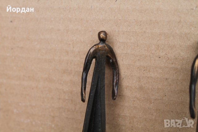 Две бронзови фигури, снимка 2 - Колекции - 44389563