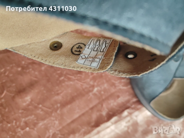 Дамски чехли Scholl естествена кожа 41 номер като ново, сиви, снимка 8 - Чехли - 53166140