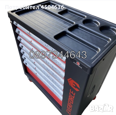 Шкаф-количка с инструменти EVERFORCE 251 части, снимка 2 - Куфари с инструменти - 51531534