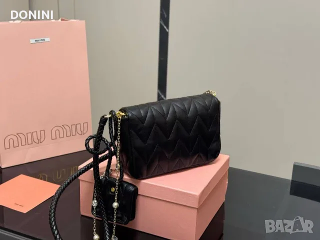 Miu Miu Belair Дамска чанта, кожа , снимка 8 - Чанти - 56010052