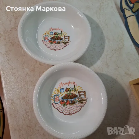 Италиански чинии за спагети, снимка 3 - Чинии - 48177114