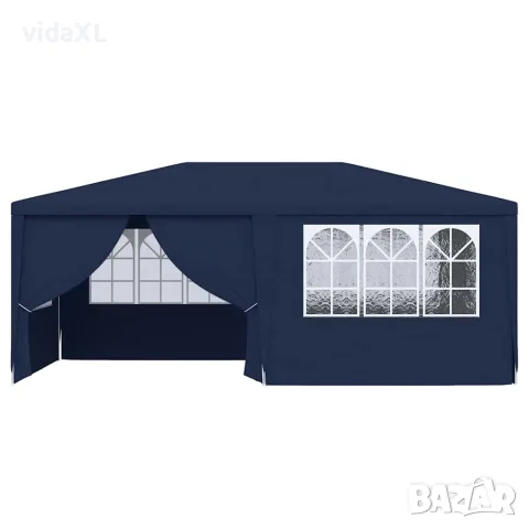 vidaXL Професионална парти шатра със стени 4x6 м синя 90 г/м², снимка 4 - Къмпинг мебели - 56147625