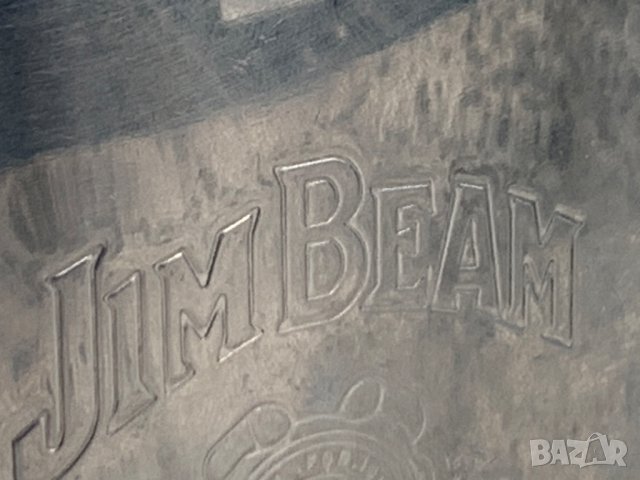 Метална флашка за алкохол Jim Beam, снимка 6 - Други - 39246724