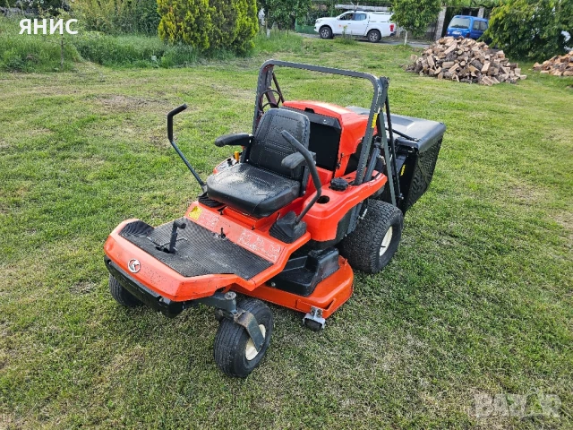 ТРАКТОРНА КОСАЧКА KUBOTA/DISEL. 0. ГРАДУС НА ЗАВИВАНЕ. ПЕРФЕКТНА , снимка 4 - Градинска техника - 50527296