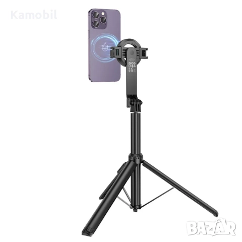 Селфи стик Hoco K25 Magnetic Tripod с дистанционно, снимка 4 - Селфи стикове, аксесоари - 51542530