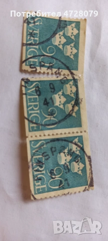 King gustav Sweden 1920 violet , снимка 6 - Филателия - 53356274