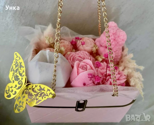 Кошничка с ароматизирани восъчни фигури, снимка 3 - Декорация за дома - 51404721