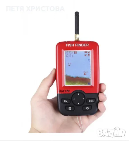 Сонар за риболов Sonar Fish Finder XJ-01, LCD екран, Безжичен сонарен сензор 100 м, снимка 4 - Стръв и захранки - 56049143