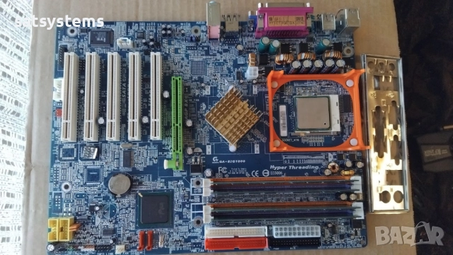 Дънна платка Gigabyte GA-8IG1000 Socket 478 CPU+FAN+RAM, снимка 3 - Дънни платки - 52258552