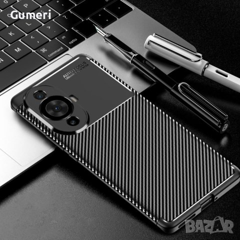 Huawei Nova 11 Ultra / Nova 11 Pro Противоударен Силиконов Гръб Карбон, снимка 3 - Калъфи, кейсове - 41616571