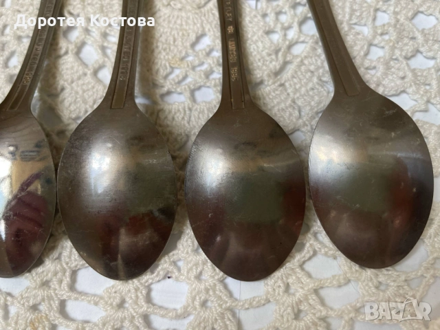 Красиви детски лъжички от Англия с маркировки, снимка 8 - Антикварни и старинни предмети - 51457165