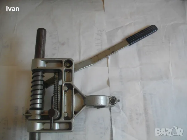 AEG BST707 Made in WEST GERMANY МАСИВНА СТОЙКА ЗА БОРМАШИНА НЕМСКА ПРОФЕСИОНАЛНА СТАРО КАЧЕСТВО 6кг, снимка 11 - Бормашини - 48253263