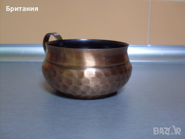 Медна "бакърена" чашка., снимка 8 - Декорация за дома - 52939265