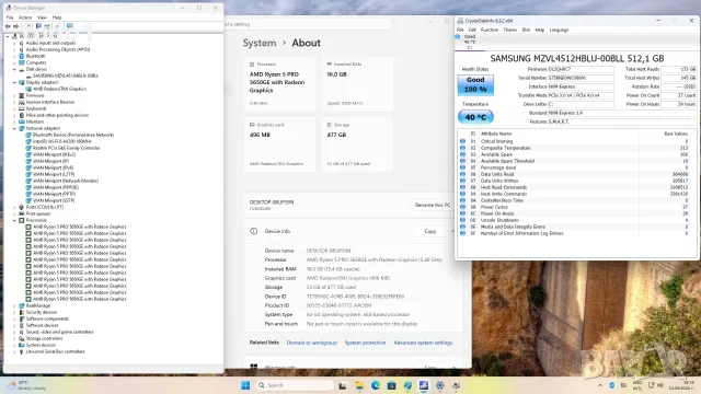 Lenovo ThinkCentre M75q Tiny Gen 2 AMD Ryzen 5 PRO 5650GE/512GB/16GB/Гаранция до 08.2028, снимка 2 - Работни компютри - 56091173