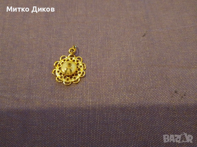 Висулка иконка за колие или верижка позлатено, снимка 2 - Колиета, медальони, синджири - 53798940