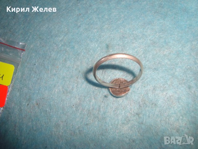 СТАР СРЕБЪРЕН ПРЪСТЕН СРЕБРО 925 РЪЧНА МАЙСТОРСКА ИЗРАБОТКА АНГЛИЯ 25817, снимка 10 - Пръстени - 35828329