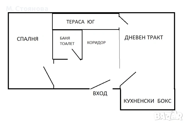 Двустаен в ж.к.Чайка, лукс, южен, интернет и кабелна, снимка 2 - Апартаменти - 52930151
